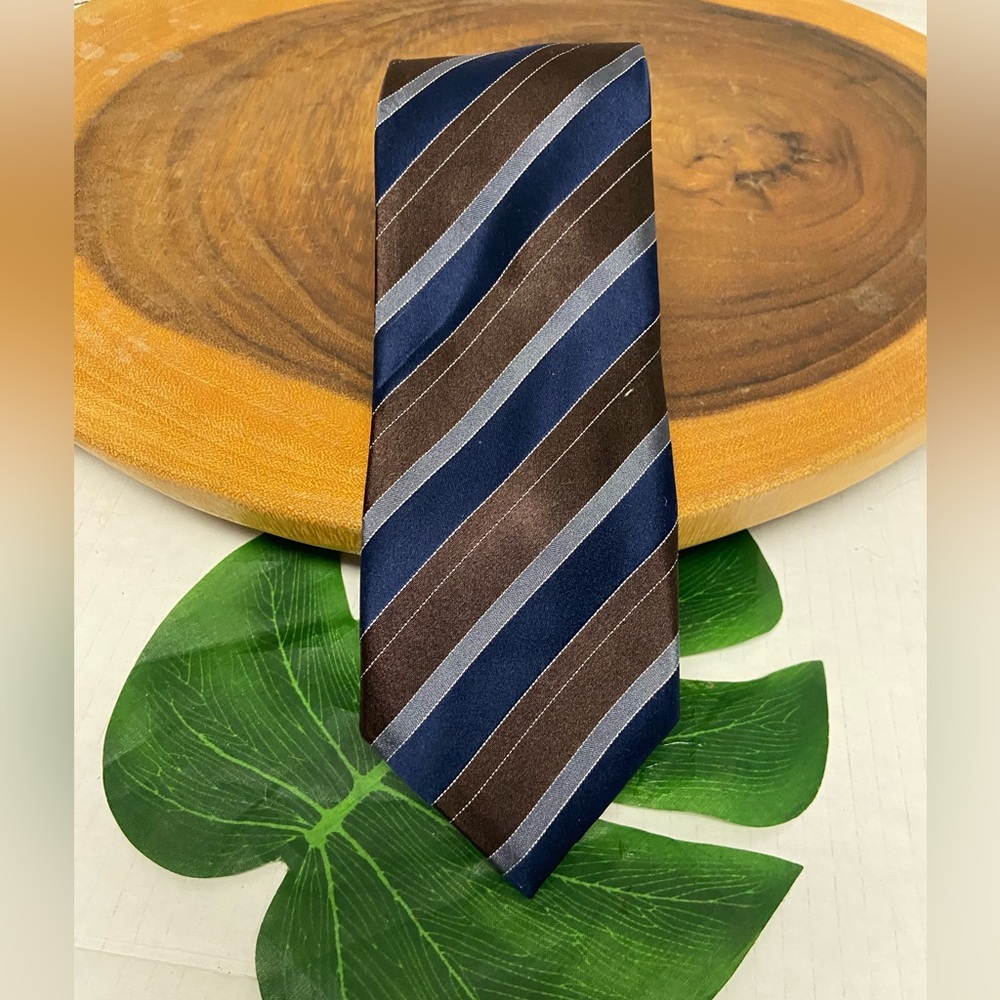 ML Material London Striped Handmade Silk Tie